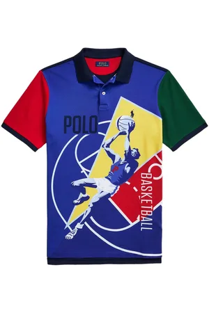 Ralph Lauren Playera tipo polo con logo bordado