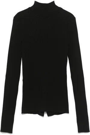Twin-Set Top tejido de canalé con abertura