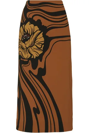 La DoubleJ Falda lápiz con estampado floral
