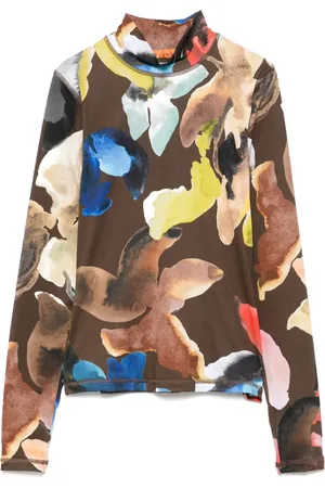 STINE GOYA Top con estampado de acuarela