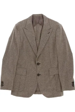 Bottega Veneta Blazer con motivo de cuadros 2000