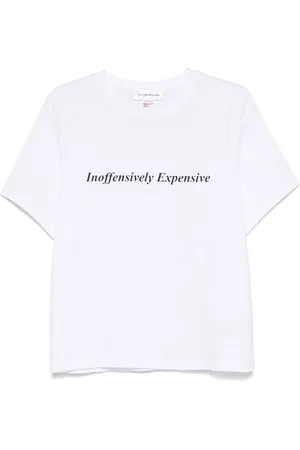 Victoria Beckham Playera con eslogan estampado