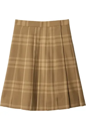 Burberry Falda plisada con motivo de cuadros