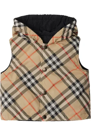 Burberry Chaleco reversible con cuadros estampados