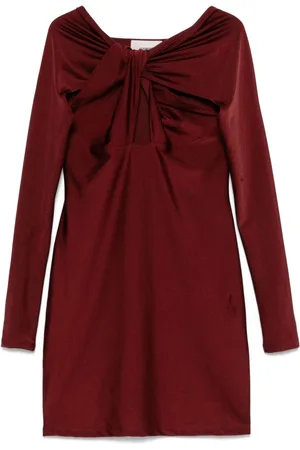 COPERNI Vestido corto con diseño retorcido y abertura