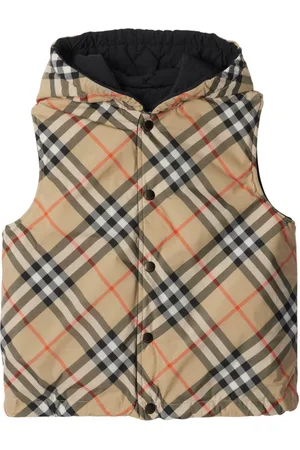Burberry Chaleco reversible con cuadros estampados