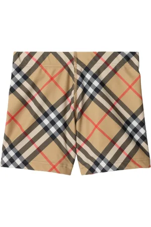 Burberry Shorts de playa con cuadros estampados