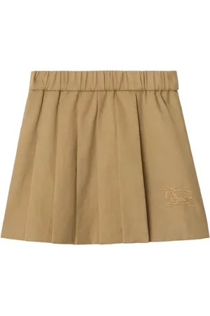 Burberry Falda plisada con motivo bordado
