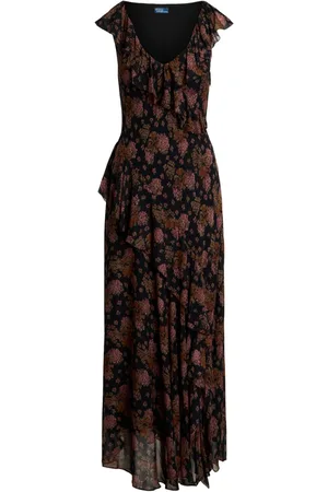 Ralph Lauren Vestido de georgette con estampado floral