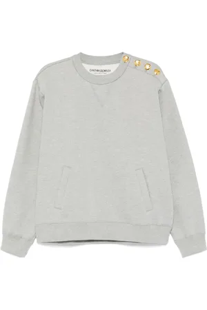 Cynthia Rowley Sudadera con botones en los hombros
