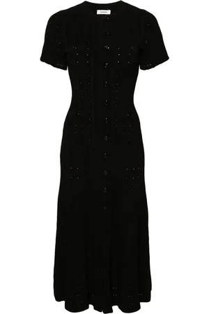 Sandro Vestido midi con diseño tejido