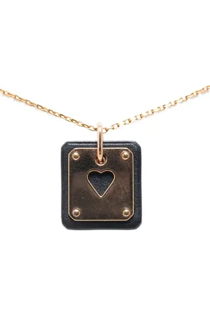Hermès Collar Small Gold Plated and Swift As de Coeur Pendant 2020