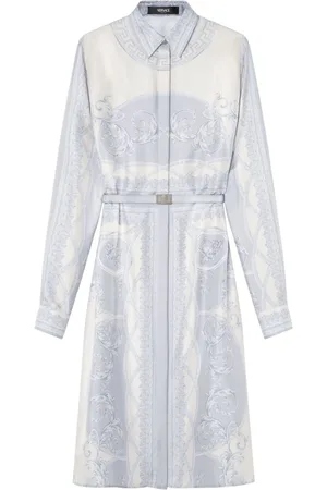VERSACE Vestido camisero con estampado Barroco