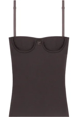 Courrèges Top con diseño entrelazado