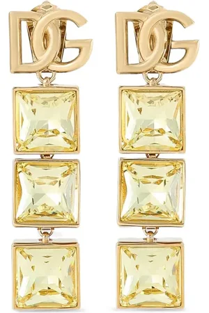Dolce & Gabbana Aretes con placa del logo