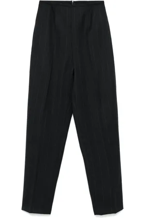 Jean Paul Gaultier Pantalones con rayas diplomáticas estampadas 1990
