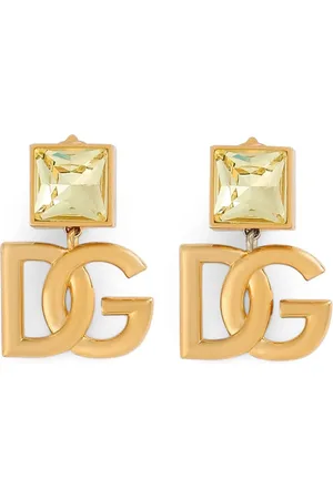 Dolce & Gabbana Aretes con detalles del logo DG