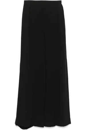 Saint Laurent Falda larga con diseño plisado 1970