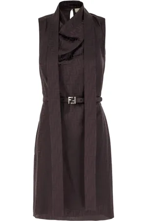 Fendi Vestido corto con motivo FF