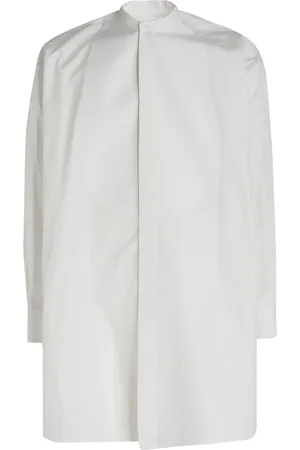 Alexander McQueen Camisa manga larga sin cuello