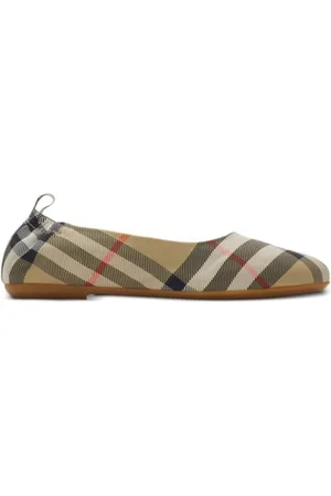 Burberry Flats con motivo de cuadros