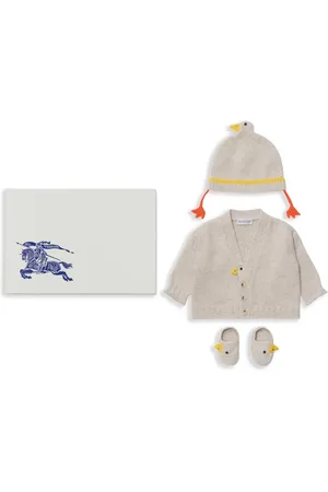 Burberry Pack de tres cárdigan con motivo de pato