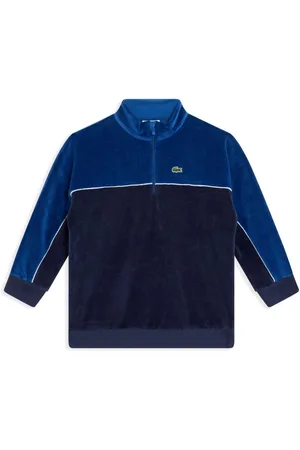 Lacoste Sudadera de velour con diseño color block