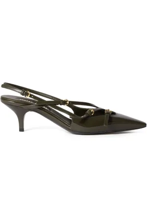 Miu Miu Zapatillas con tira trasera y tacón de 55mm