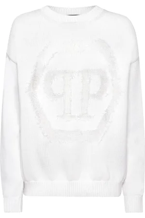 Philipp Plein Suéter con logo devoré