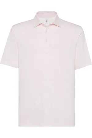 Brunello Cucinelli Playera tipo polo lisa