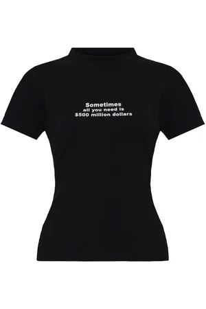 Vetements Playera con eslogan estampado