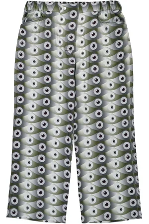 Kennel & Schmenger Pantalones anchos con estampado de ojo