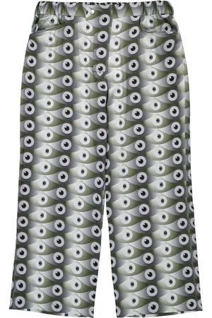 Kennel & Schmenger Pantalones anchos con estampado de ojo