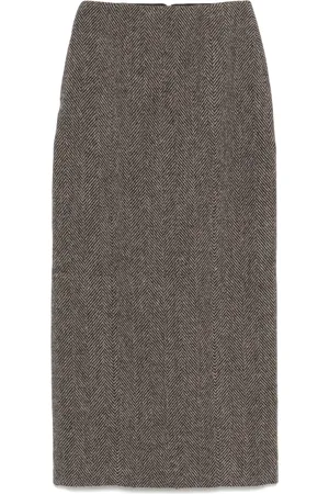 Auralee Falda larga Lama Shetland