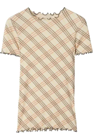 Burberry Playera con motivo de cuadros