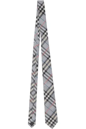 Burberry Corbata de seda con motivo de cuadros