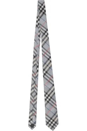 Burberry Corbata de seda con motivo de cuadros