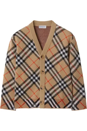 Burberry Cárdigan con motivo de cuadros