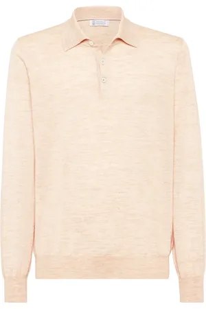 Brunello Cucinelli Playera tipo polo tejida
