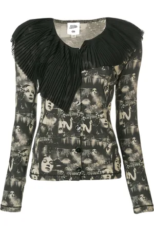 Jean Paul Gaultier Cárdigan con estampado de caras