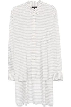 Comme des Garçons Camisa con rayas estampadas