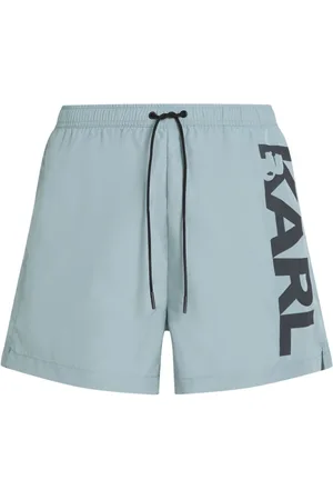 Karl Lagerfeld Shorts de playa con logo estampado