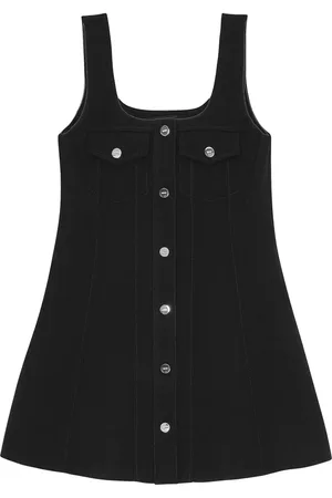 Ganni Vestido corto con botones de presión