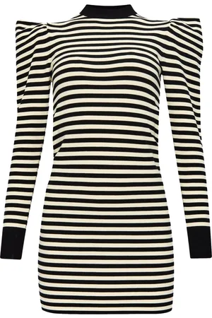 Max Mara Vestido corto con motivo de rayas