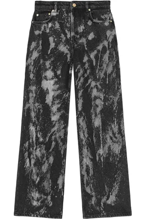 Ganni Pantalones palazzo con estampado de pintura