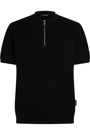 Karl Lagerfeld Playera tipo polo con monograma