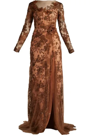 Tadashi Shoji Vestido de fiesta con encaje floral