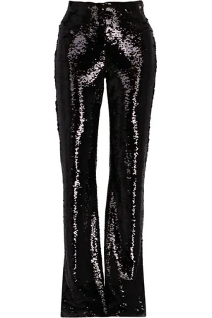 Armani Exchange Pantalones acampanados y bordados con lentejuelas