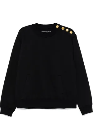 Cynthia Rowley Sudadera con botones en los hombros