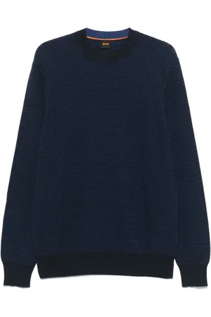 HUGO BOSS Suéter con diseño de dos tonos